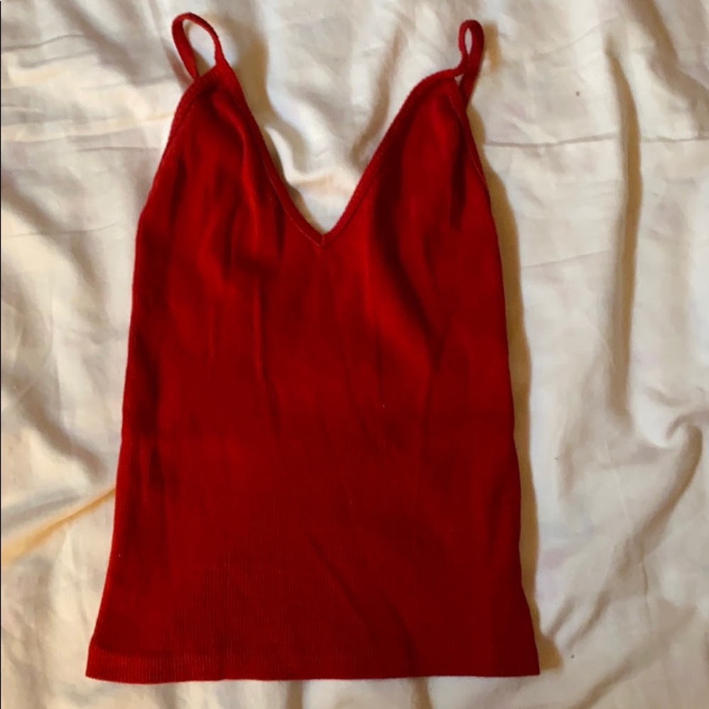 Brandy Melville red crop tank